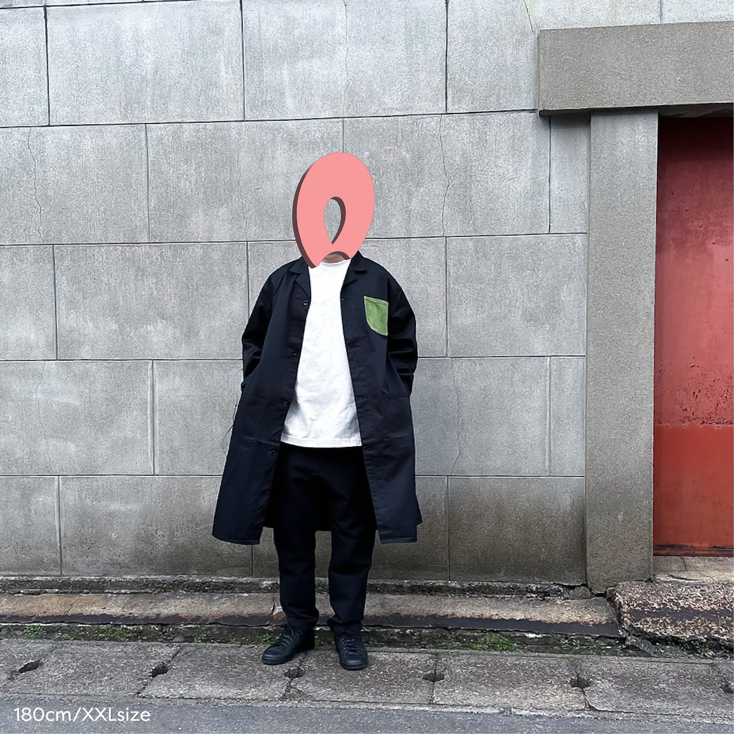 Leather Pocket Shop Coat