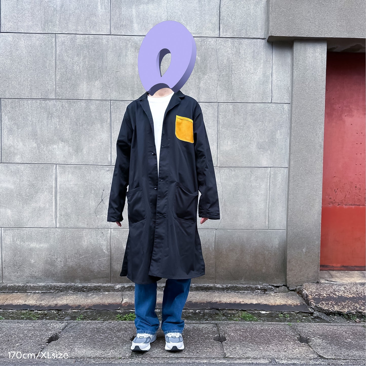 Leather Pocket Shop Coat