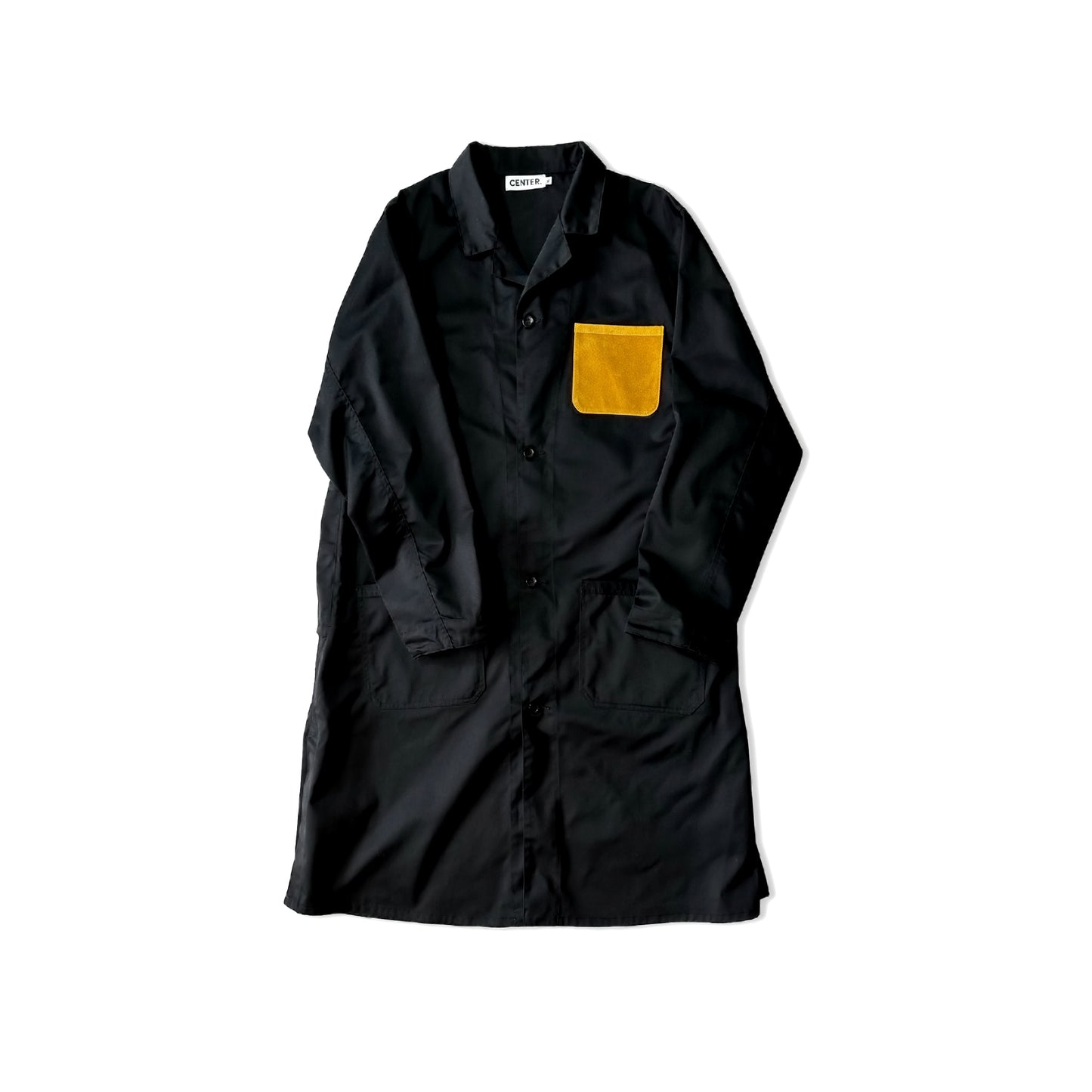 Leather Pocket Shop Coat